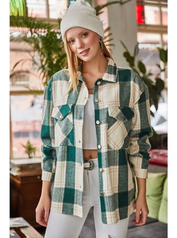 Olalook Blouse crème/groen