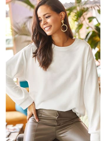 Olalook Sweatshirt in Weiß
