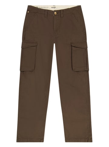 Wrangler Cargohose in Dunkelbraun