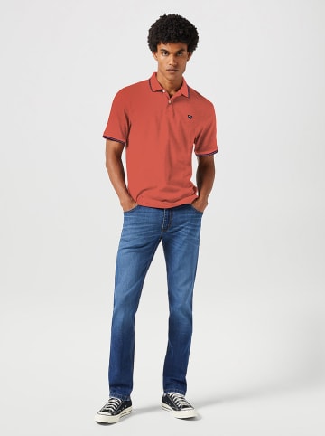 Wrangler Koszulka polo w kolorze czerwonobrązowym