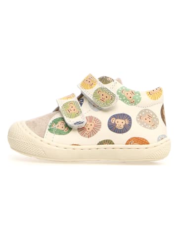 Naturino Leder-Lauflernschuhe "Cocoon" in Creme/ Bunt