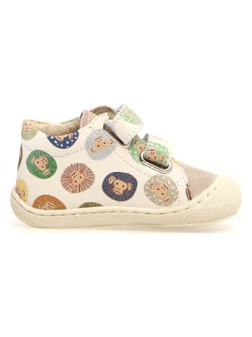 Naturino Leder-Lauflernschuhe "Cocoon" in Creme/ Bunt