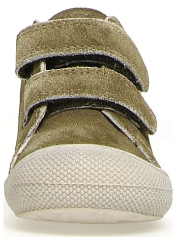 Naturino Skórzane buty "Cocoon" w kolorze khaki do nauki chodzenia