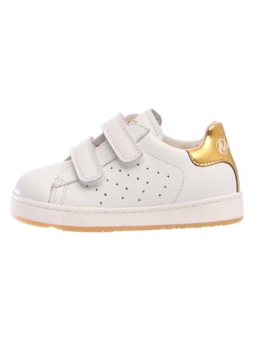 Naturino Leder-Sneakers "Hasselt" in Weiß/ Gold