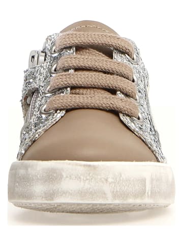 Naturino Sneakers "Annie" zilverkleurig/beige