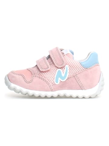 Naturino Leder-Sneakers "Sammy 2" in Rosa/ Hellblau