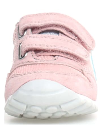 Naturino Leder-Sneakers "Sammy 2" in Rosa/ Hellblau