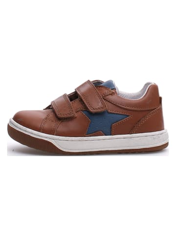 Naturino Skórzane sneakersy "Minds" w kolorze brązowym