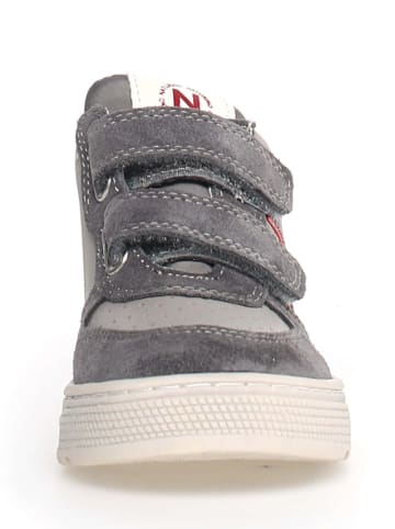 Naturino Leder-Sneakers "Hess high" in Grau