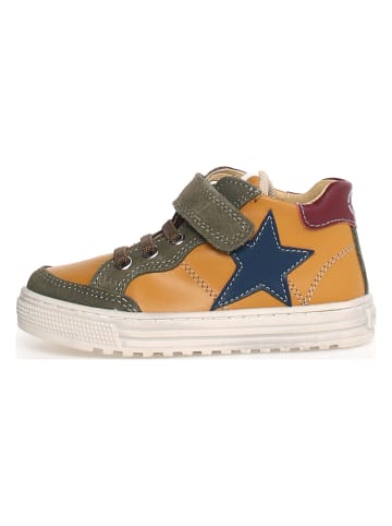 Naturino Leder-Sneakers "Penshaw" in Orange/ Khaki