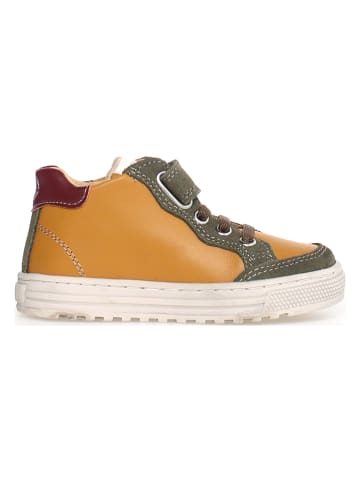Naturino Leder-Sneakers "Penshaw" in Orange/ Khaki