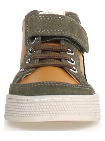 Naturino Leder-Sneakers "Penshaw" in Orange/ Khaki