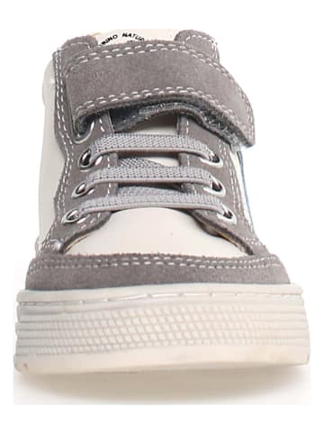 Naturino Leder-Sneakers "Penshaw" in Weiß/ Grau