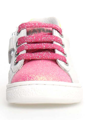 Naturino Leder-Sneakers "Hasselt" in Weiß/ Bunt