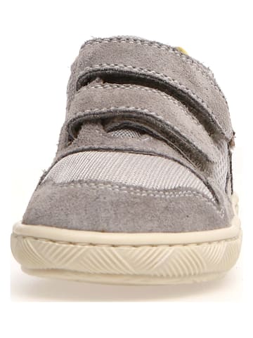 Naturino Leren sneakers "Lilox" grijs/geel