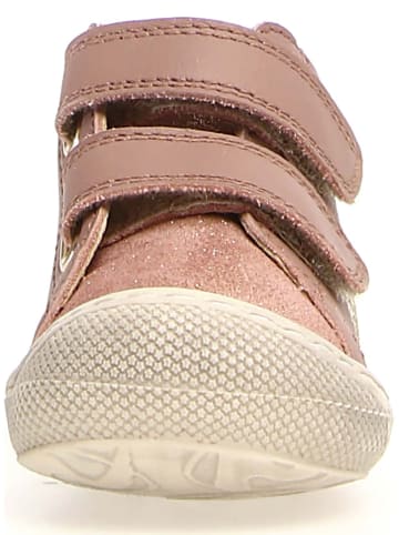 Naturino Leren sneakers "Dalissy" lichtroze/goudkleurig