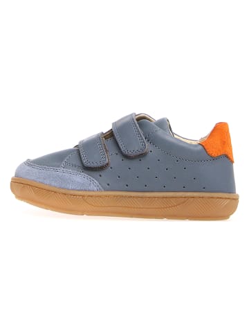 Naturino Leder-Sneakers "Koalitos" in Grau/ Orange