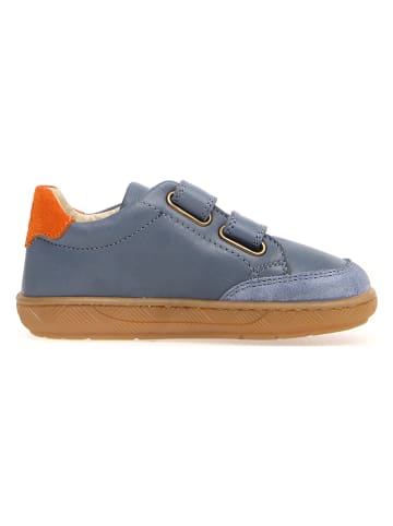 Naturino Leren sneakers "Koalitos" grijs/oranje
