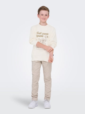 ONLY & SONS Junior Sweatshirt "Tanner" in Weiß