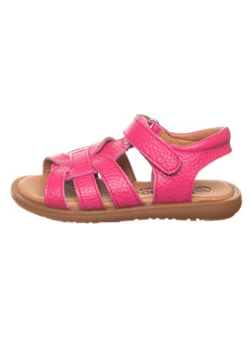 lamino Leren sandalen roze
