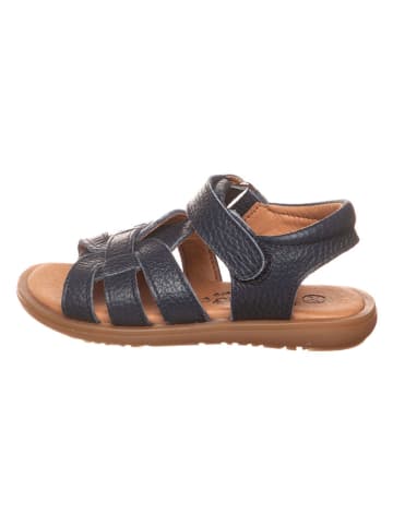lamino Leder-Sandalen in Dunkelblau