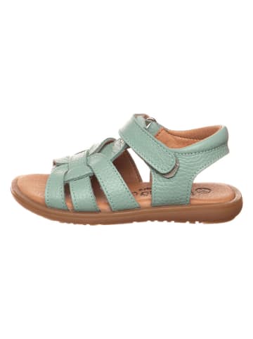 lamino Leder-Sandalen in Türkis