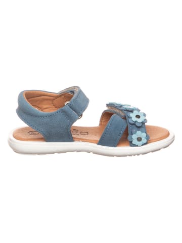 lamino Leder-Sandalen in Blau