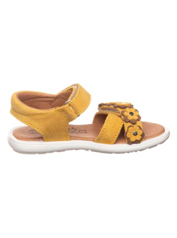 lamino Leder-Sandalen in Gelb