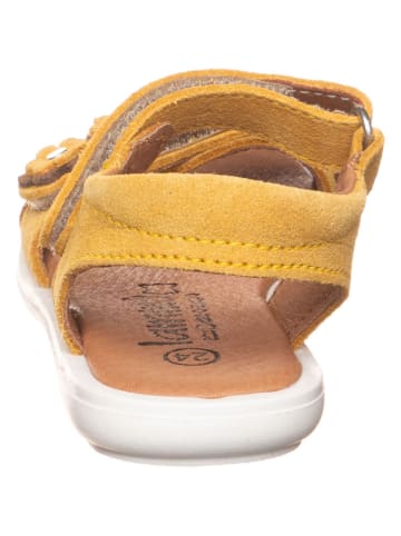 lamino Leder-Sandalen in Gelb