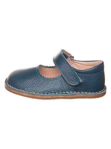 lamino Leder-Spangenballerinas in Dunkelblau