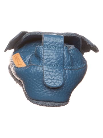 lamino Leren kruipschoenen blauw