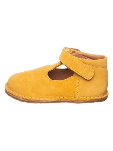 lamino Leder-Halbschuhe in Gelb