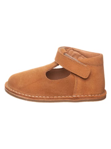 lamino Leder-Halbschuhe in Hellbraun