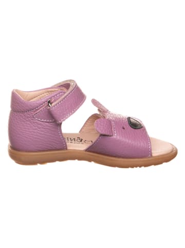 lamino Leder-Sandalen in Lila