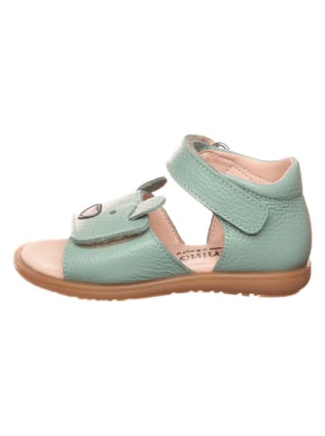 lamino Leder-Sandalen in Türkis