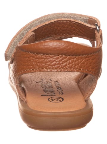 lamino Leder-Sandalen in Hellbraun