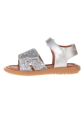 lamino Sandalen zilverkleurig