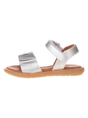 lamino Sandalen zilverkleurig