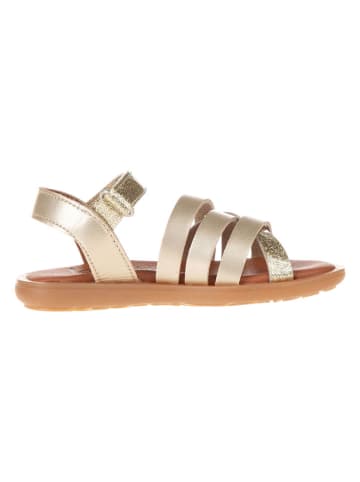 lamino Sandalen goudkleurig
