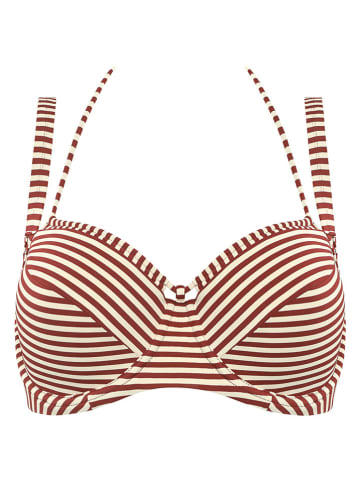 Marlies Dekkers Biustonosz bikini "Hoil Vintage" w kolorze czerwono-kremowym