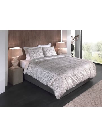 HNL Mako-Satin-Bettwäsche-Set "Esmeralda" in Beige