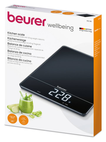 Beurer Küchenwaage "KS 34 XL" in Schwarz