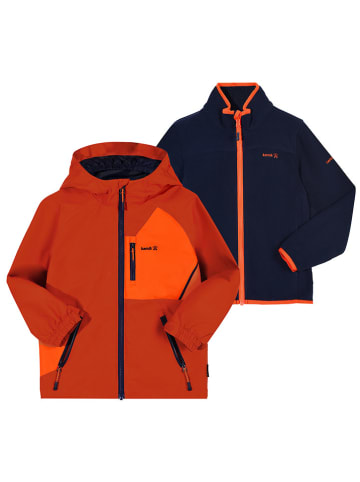 Kamik 3in1-Regenjacke "Silas" in Rot/ Dunkelblau