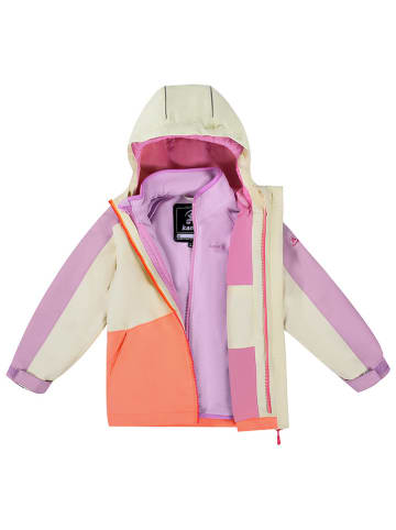 Kamik 3in1-Regenjacke "Estella" in Orange/ Gelb/ Lila
