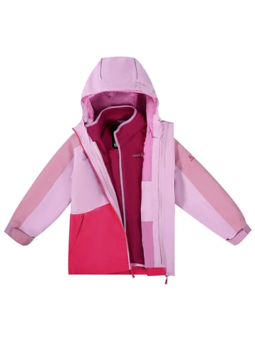 Kamik 3in1-Regenjacke "Estella" in Pink/ Lila
