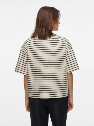 Vila Shirt in Creme/ Schwarz