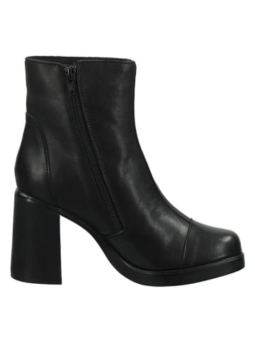 Fly London Leder-Stiefeletten in Schwarz