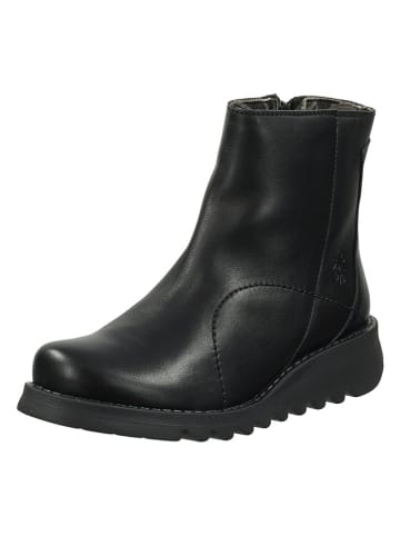Fly London Leder-Boots in Schwarz
