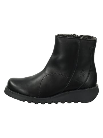 Fly London Leder-Boots in Schwarz