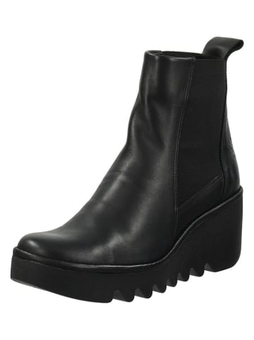 Fly London Leder-Chelsea-Boots in Schwarz